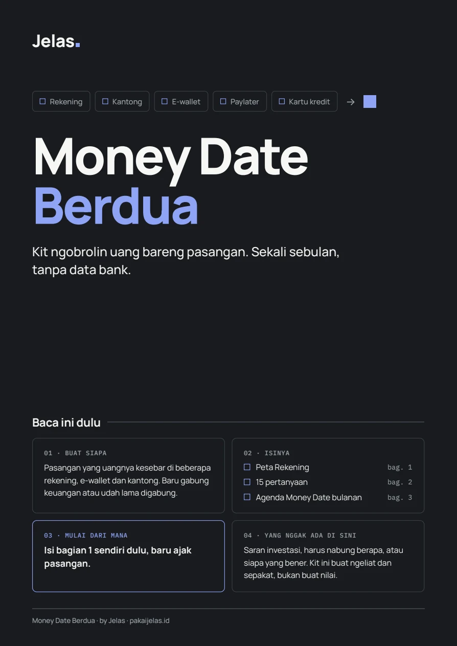Sampul asli PDF Money Date Berdua dari Jelas